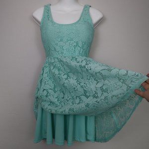 Beautiful floral dress with lace top